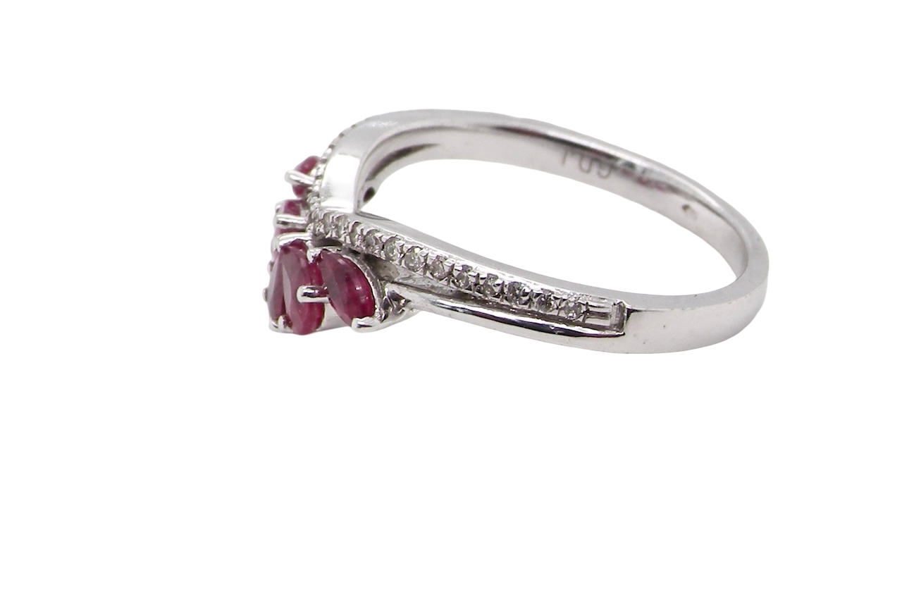 A NEW Ruby and Diamond feature ring