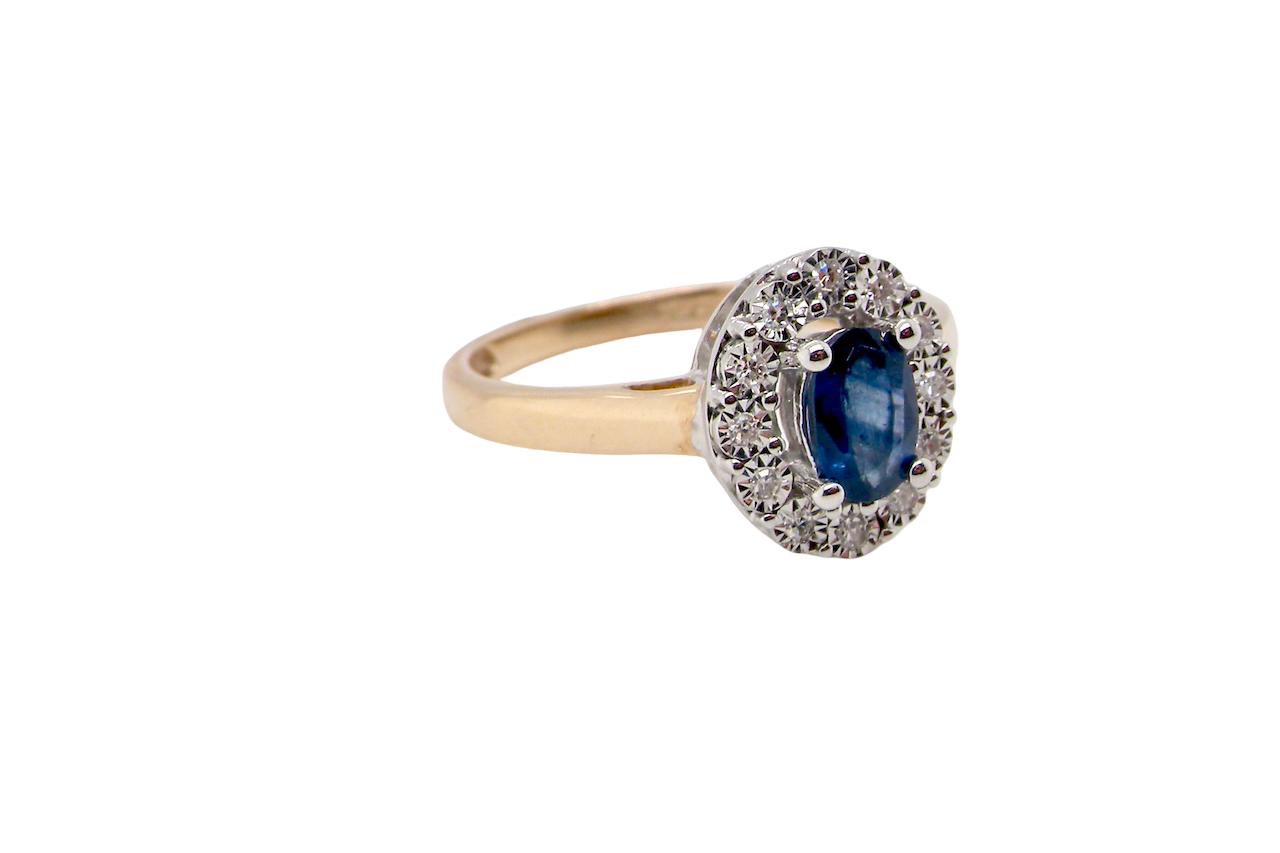 A New Sapphire & Diamond Cluster Ring