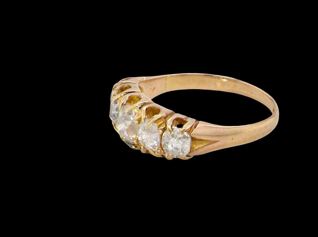 A Victorian Five-Stone Diamond Ring, Birmingham 1892