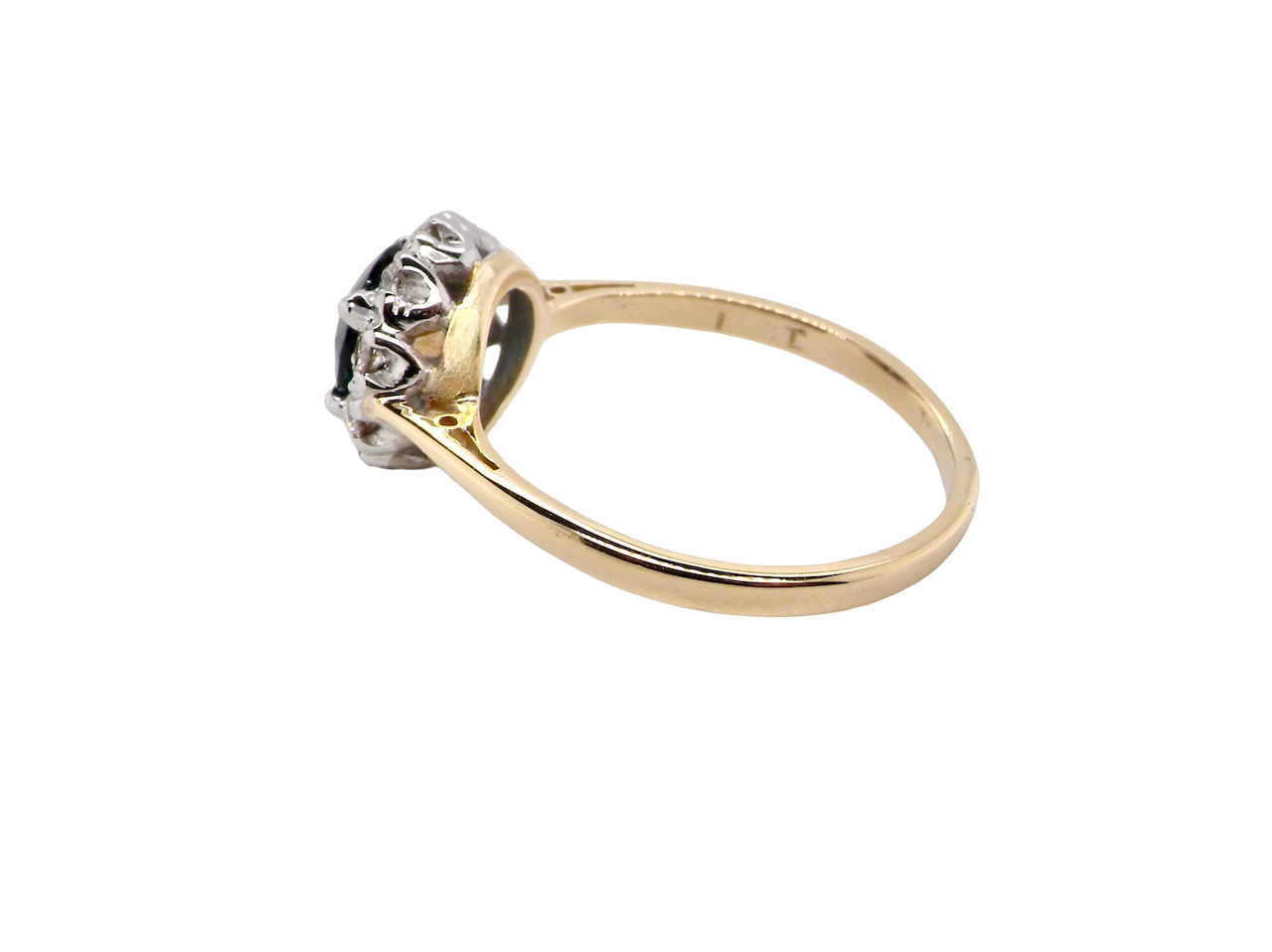 A Vintage 1960s Sapphire & Diamond Cluster Ring