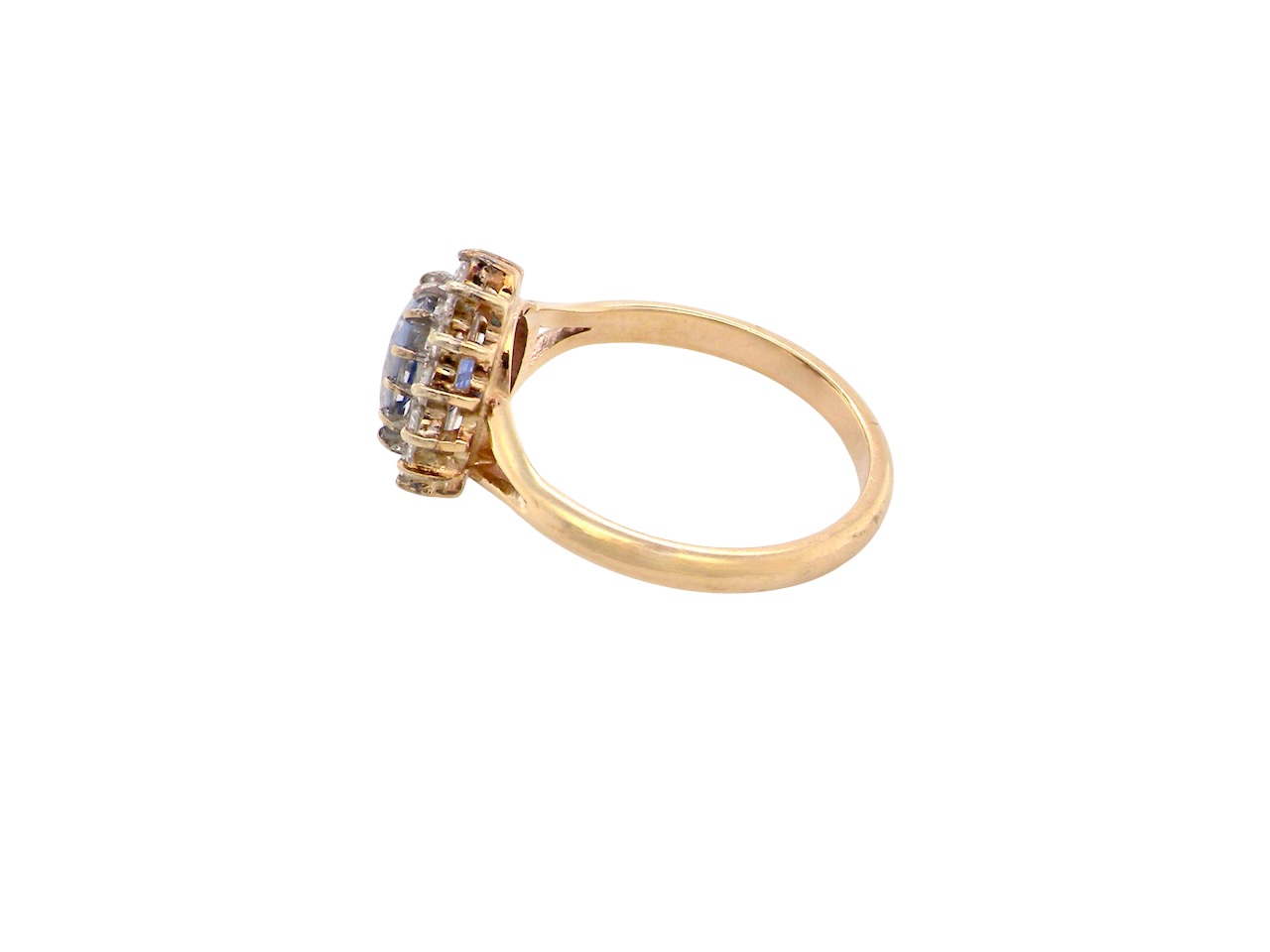 A Vintage Sapphire & Diamond Cluster Ring (c.1960–1970)