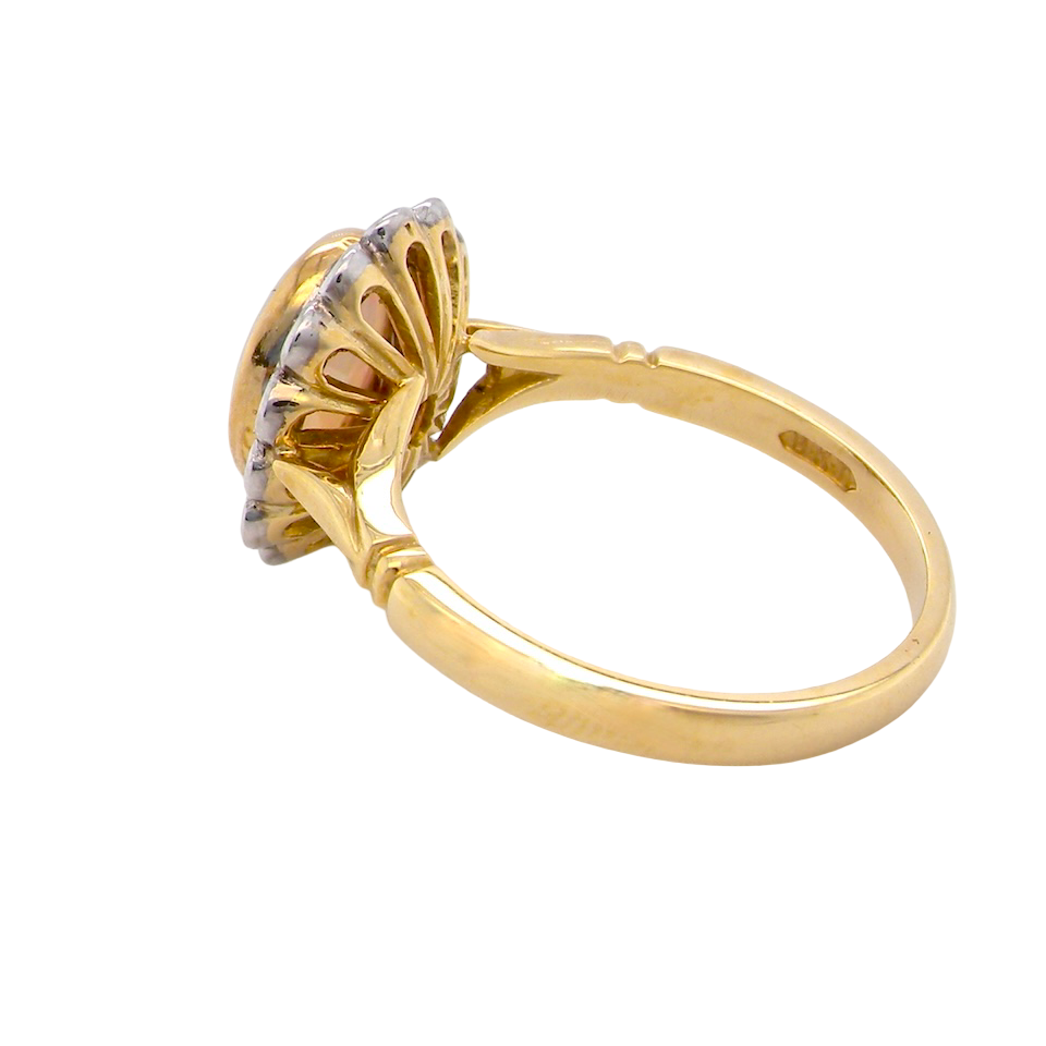A new White Opal and Diamond Cluster Ring