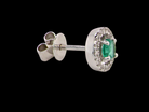 A fine pair of NEW Emerald and Diamond earrings
