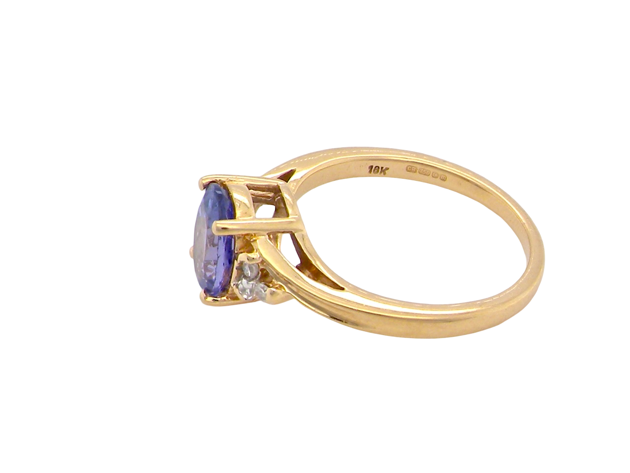 A Tanzanite and Diamond Ring