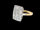 An Art Deco Diamond panel ring