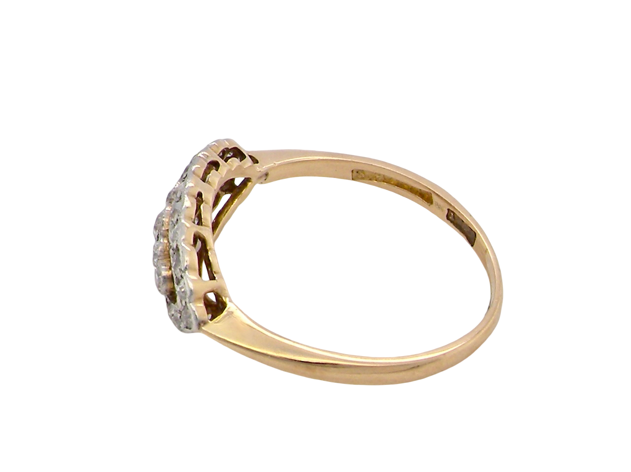 side An enchanting diamond ring from the early part of the 20th century.