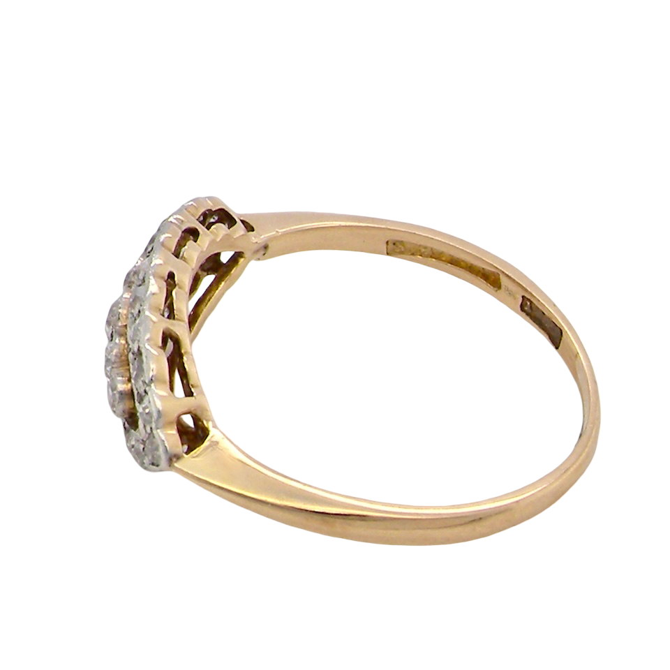side An enchanting diamond ring from the early part of the 20th century.