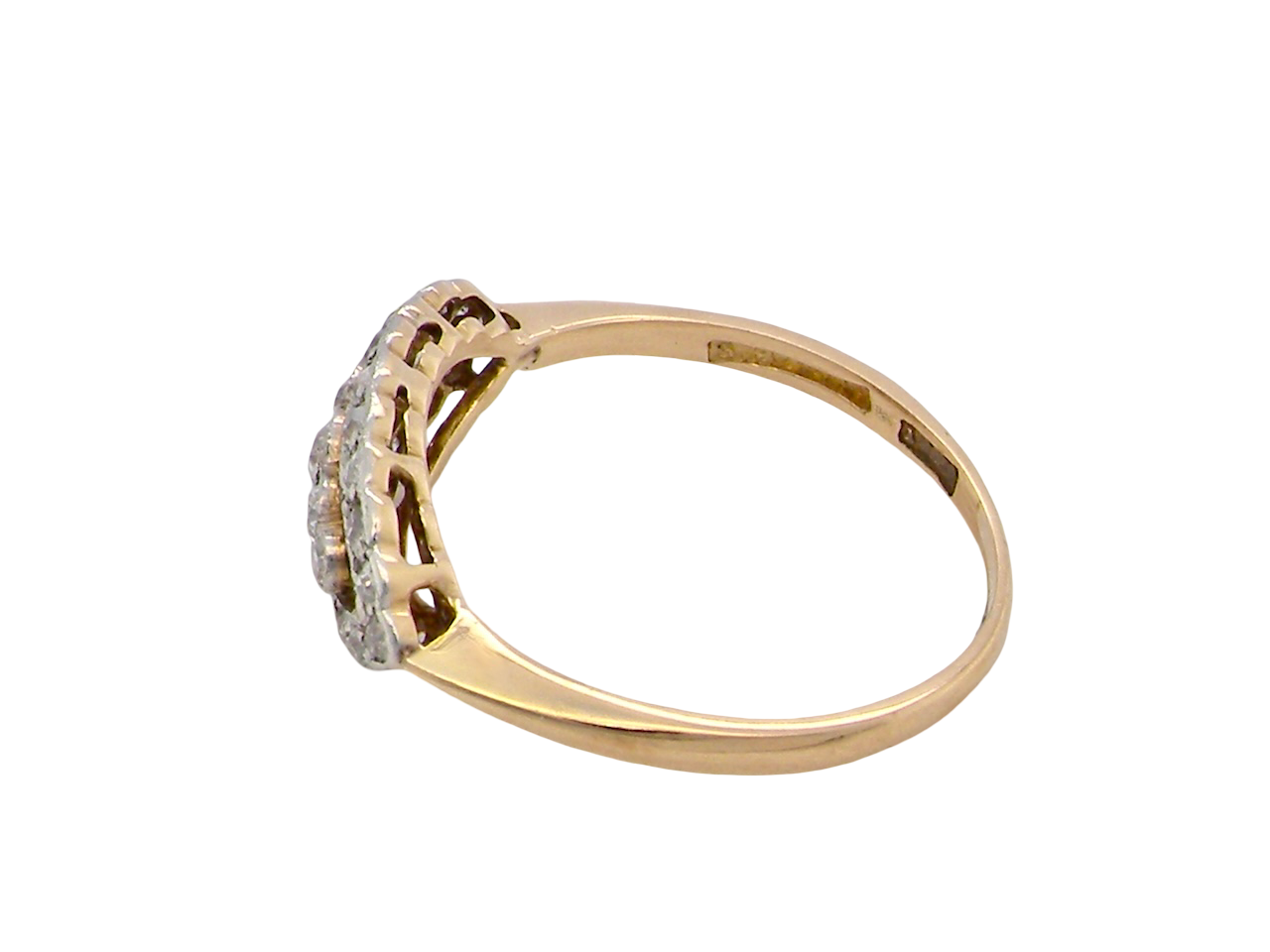 side An enchanting diamond ring from the early part of the 20th century.