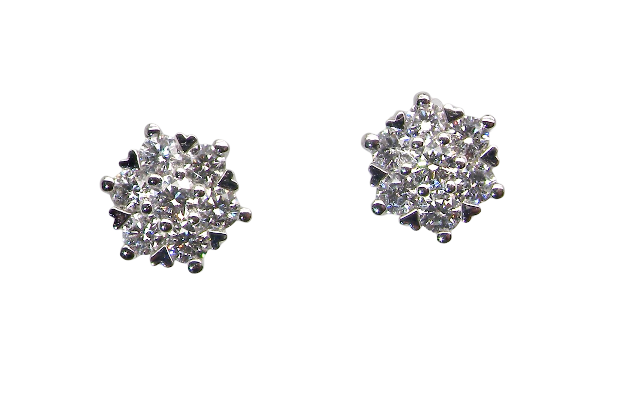 stunning Diamond cluster earrings