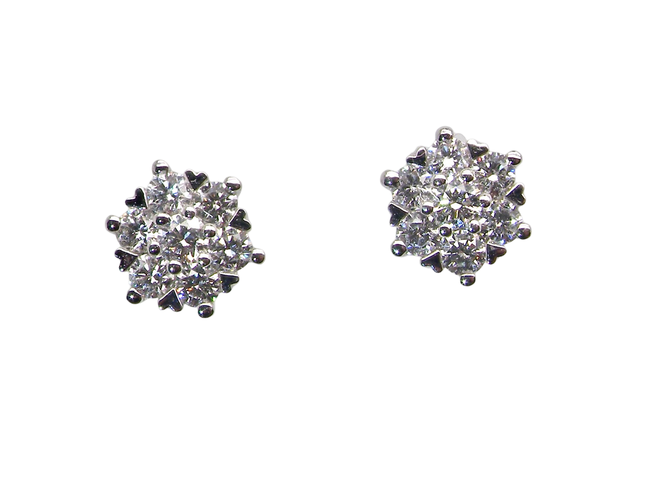 stunning Diamond cluster earrings