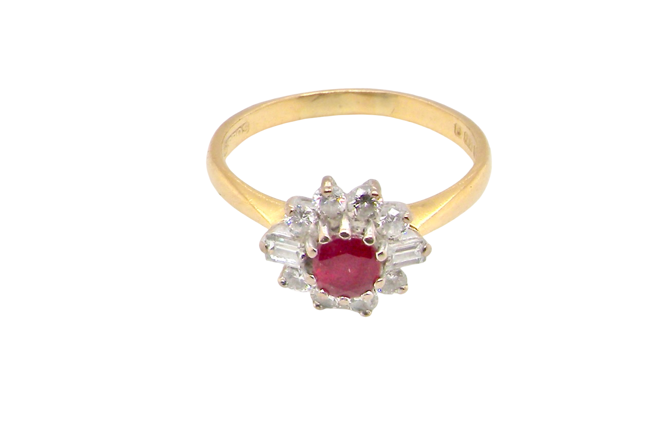 top A 1980s classic- Ruby and Diamond Ring