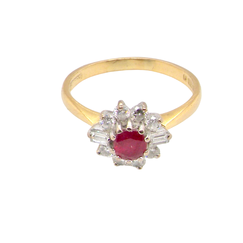 top A 1980s classic- Ruby and Diamond Ring