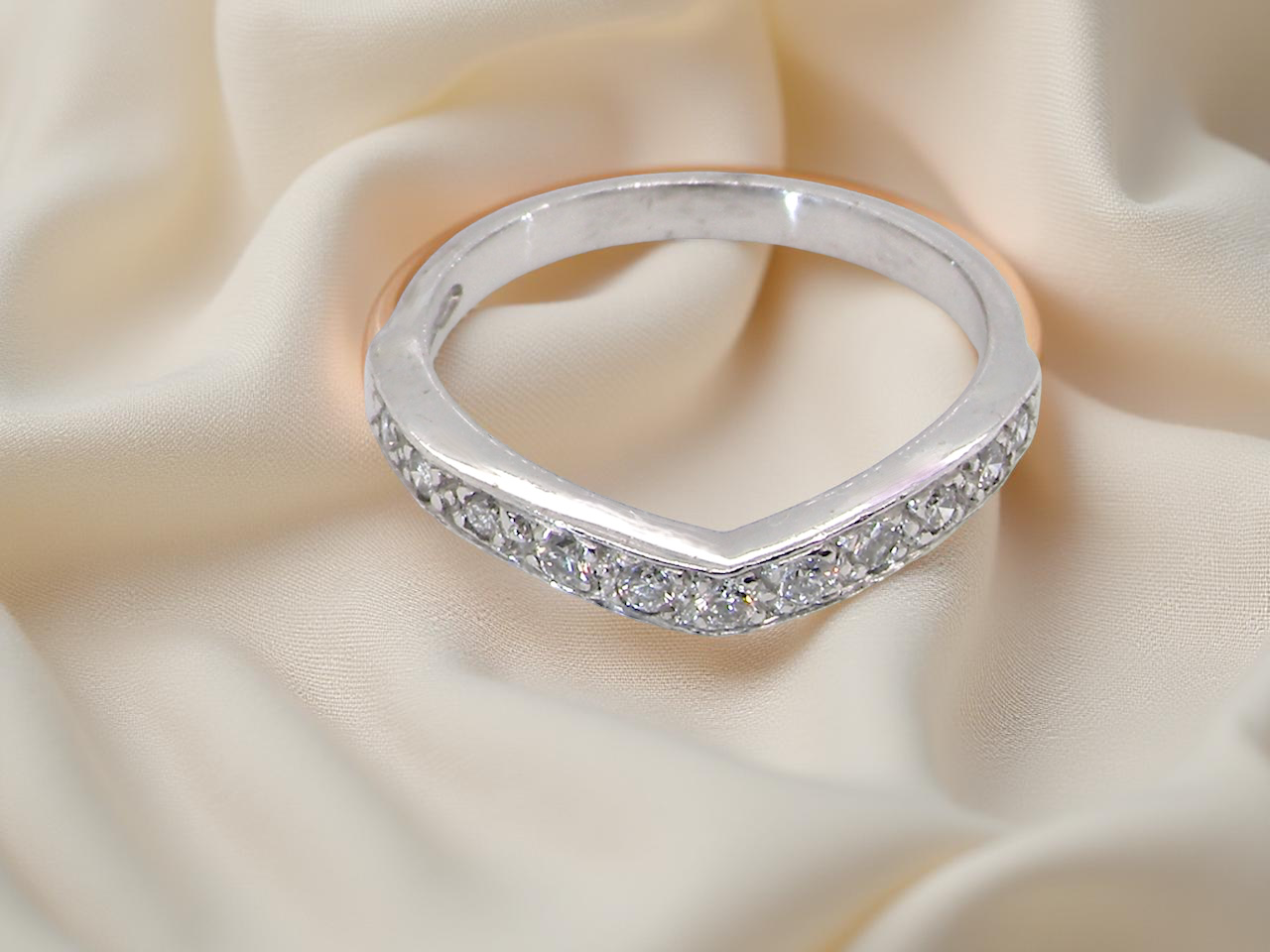 top Wishbone Diamond Eternity Ring