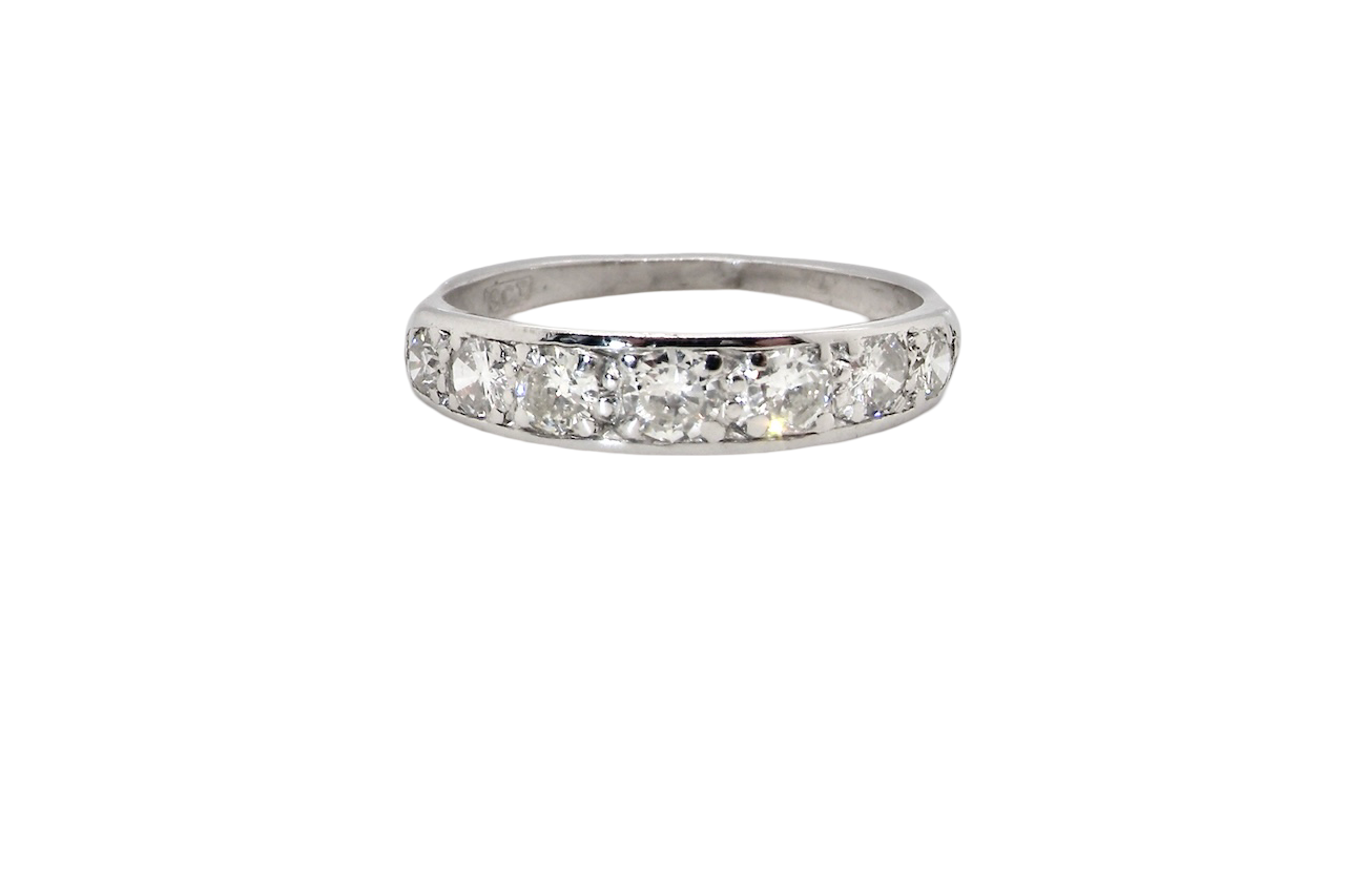 A half hoop Diamond eternity ring