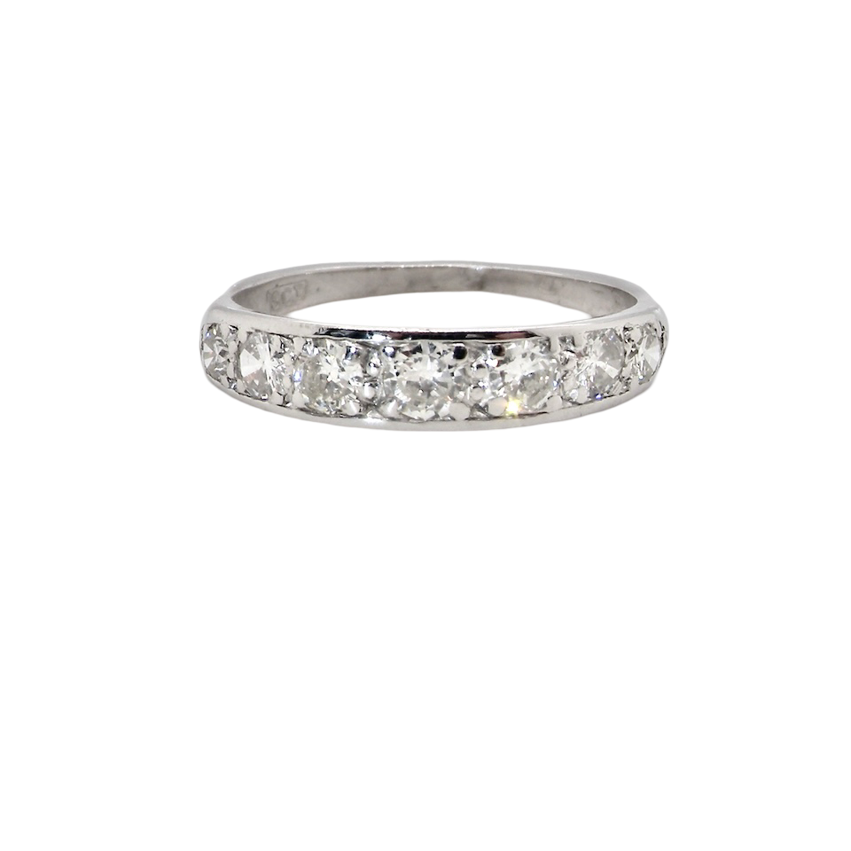 A half hoop Diamond eternity ring