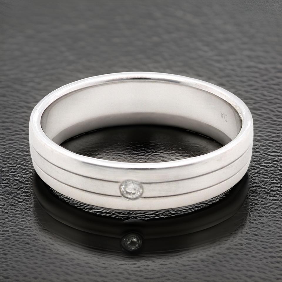 A white gold Diamond Set Wedding Ring