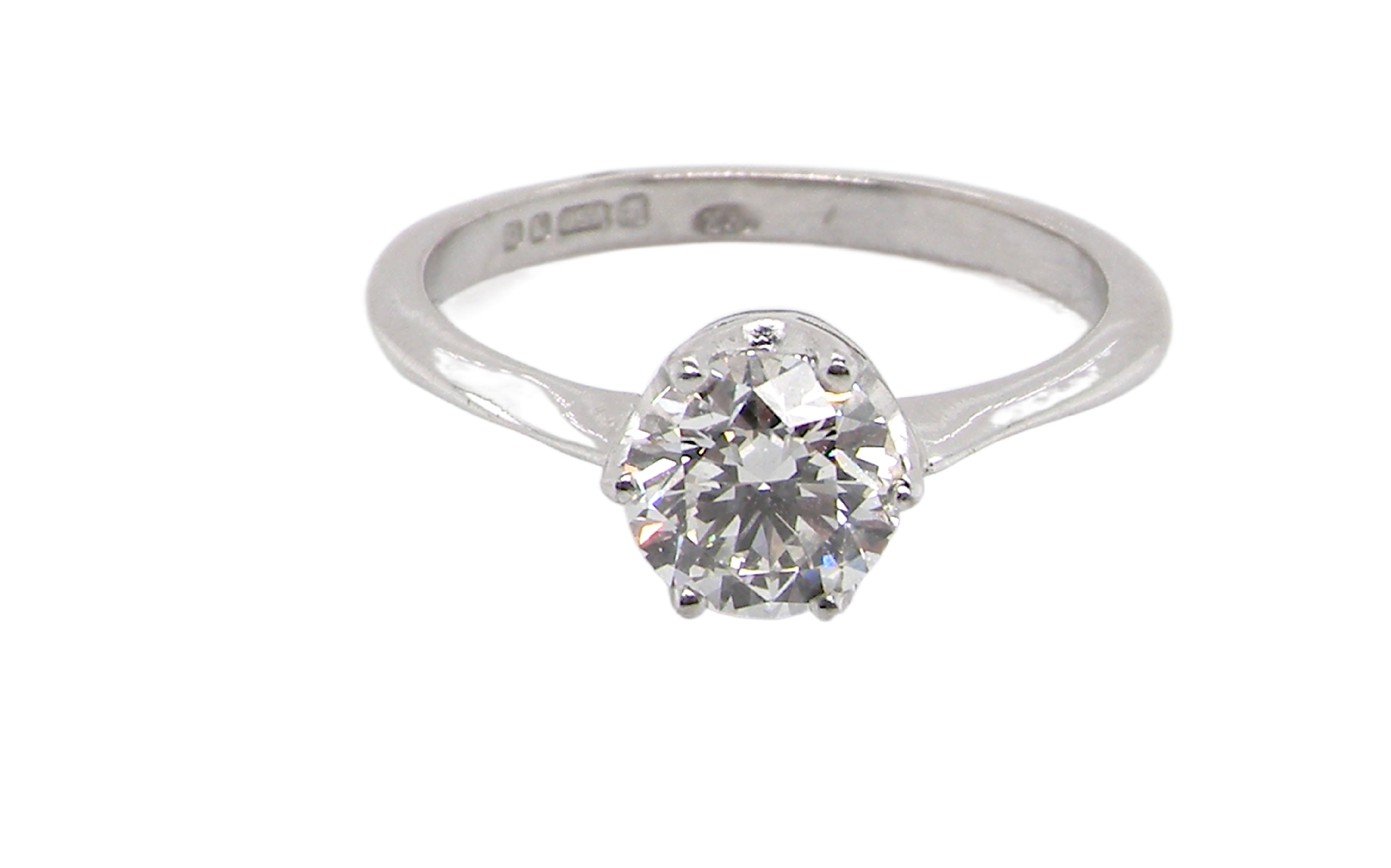 one carat diamond solitaire ring