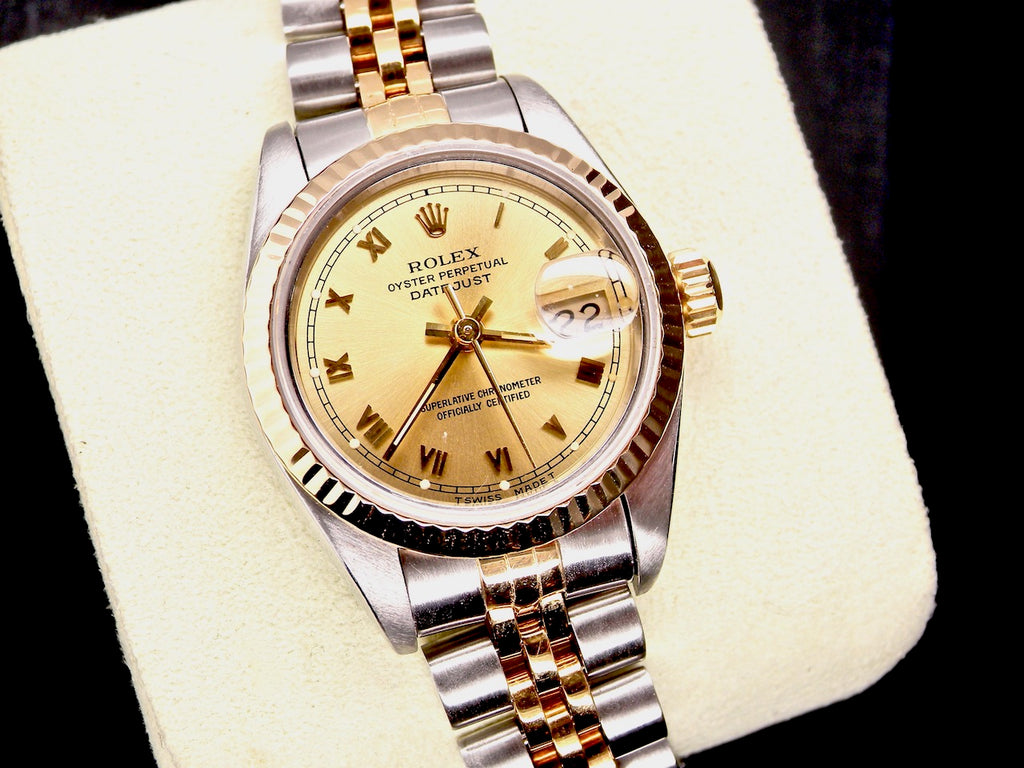 woman's Rolex Datejust bi-colour wrist watch