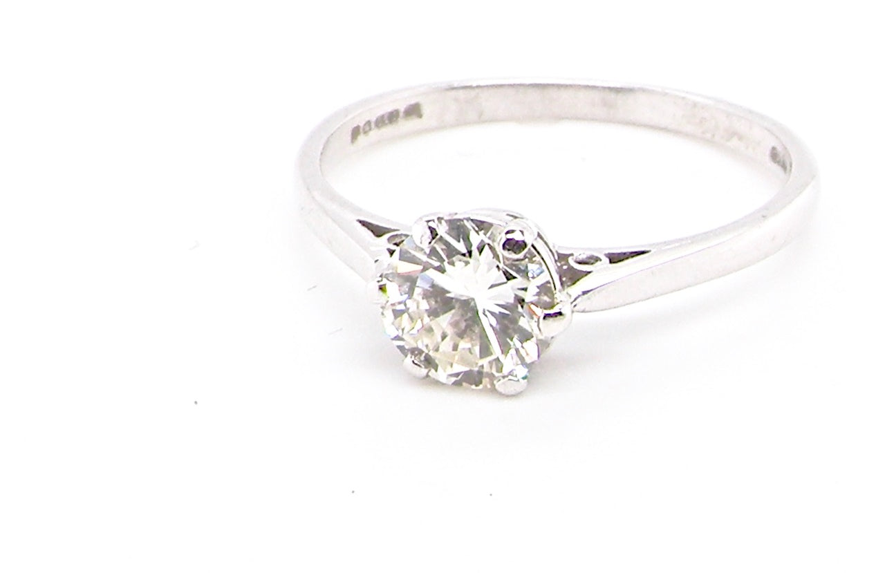 vintage solitaire diamond ring