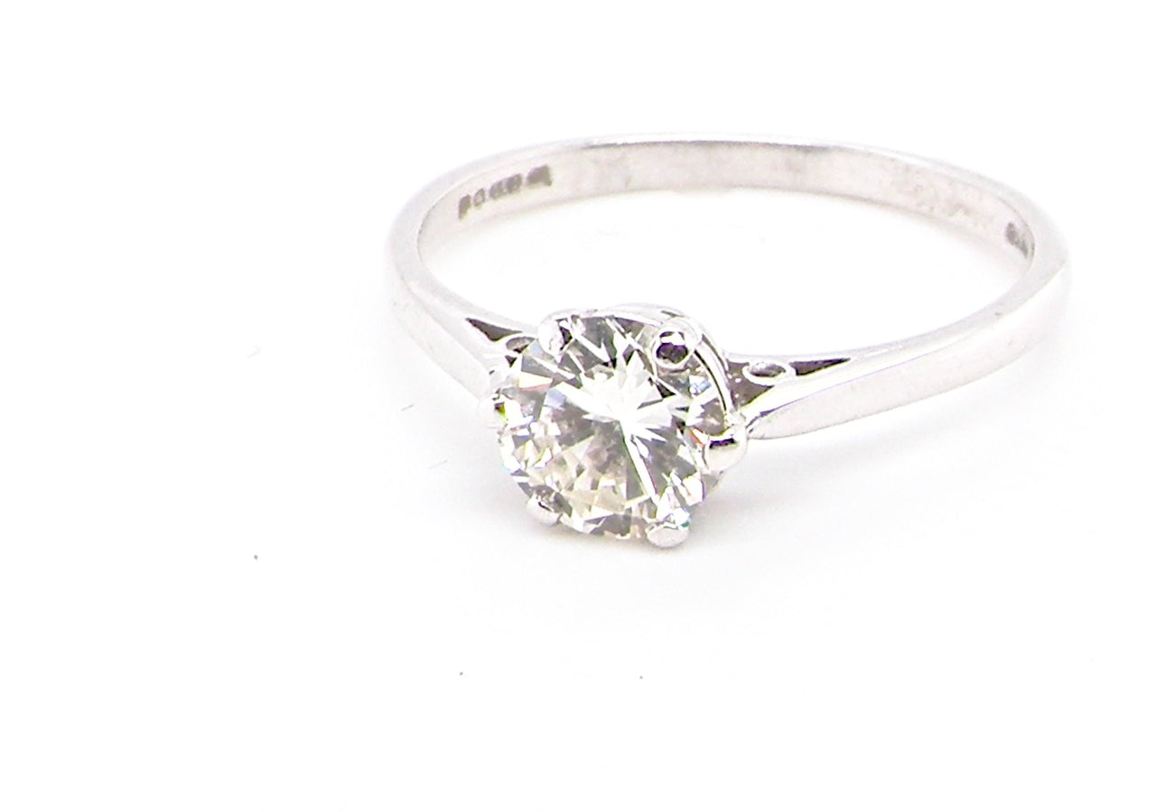 vintage solitaire diamond ring