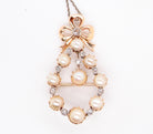 Victorian pearl and diamond pendant
