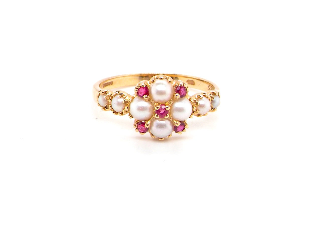 ruby pearl ring