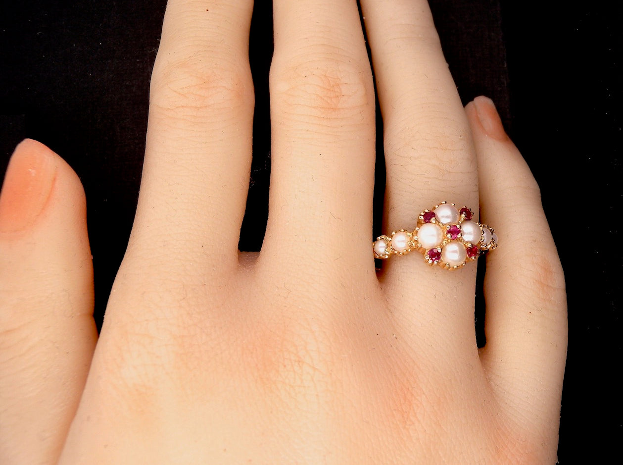 Pearl anniversary ring