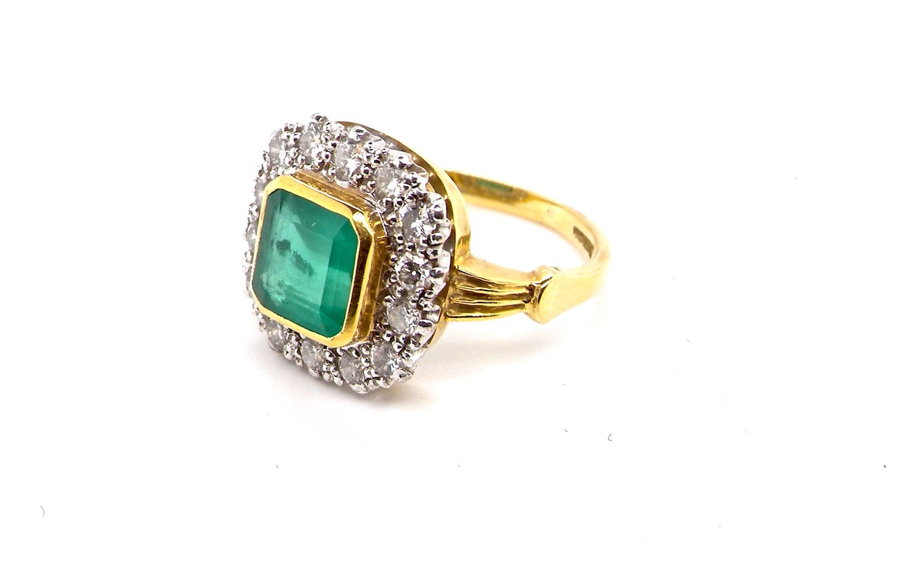 vintage diamond cluster ring