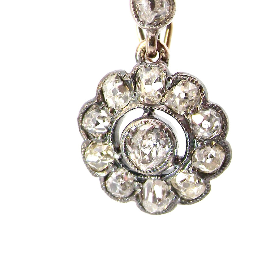 Edwardian diamond earrings