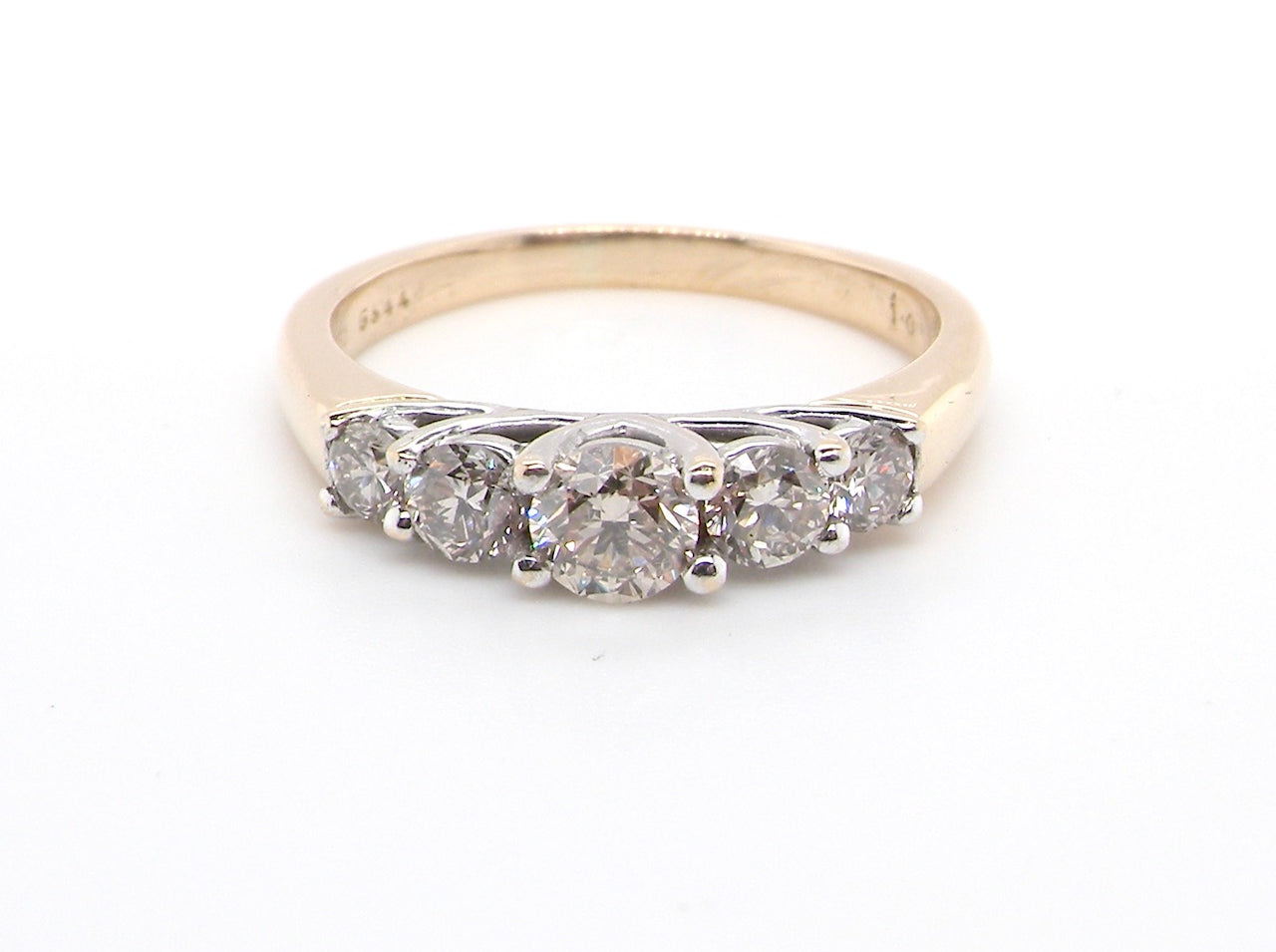 Early 20th Century five stone diamond ring