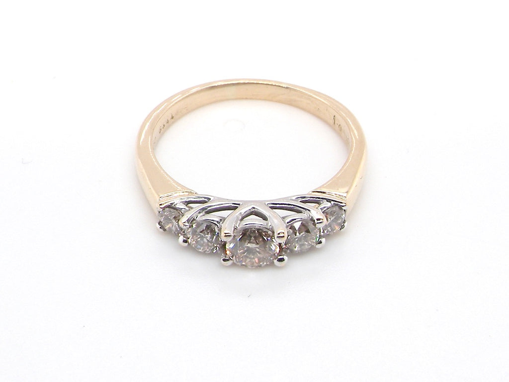 Early 20th Century five stone  ring