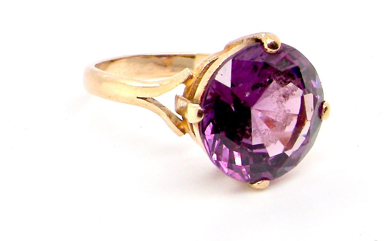 Vintage alexandrite dress ring