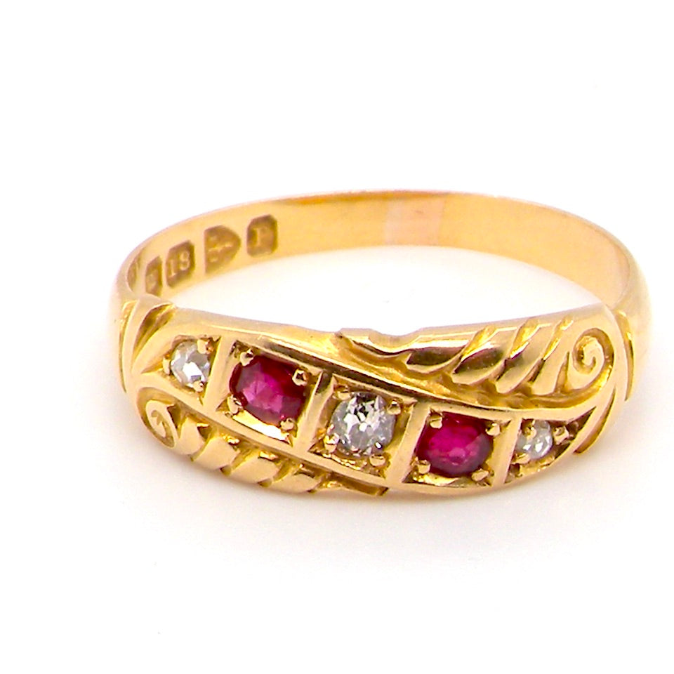 Victorian ruby and diamond ring