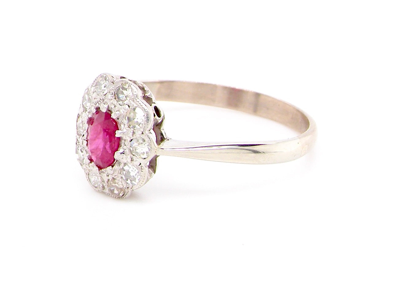 antique cluster ring