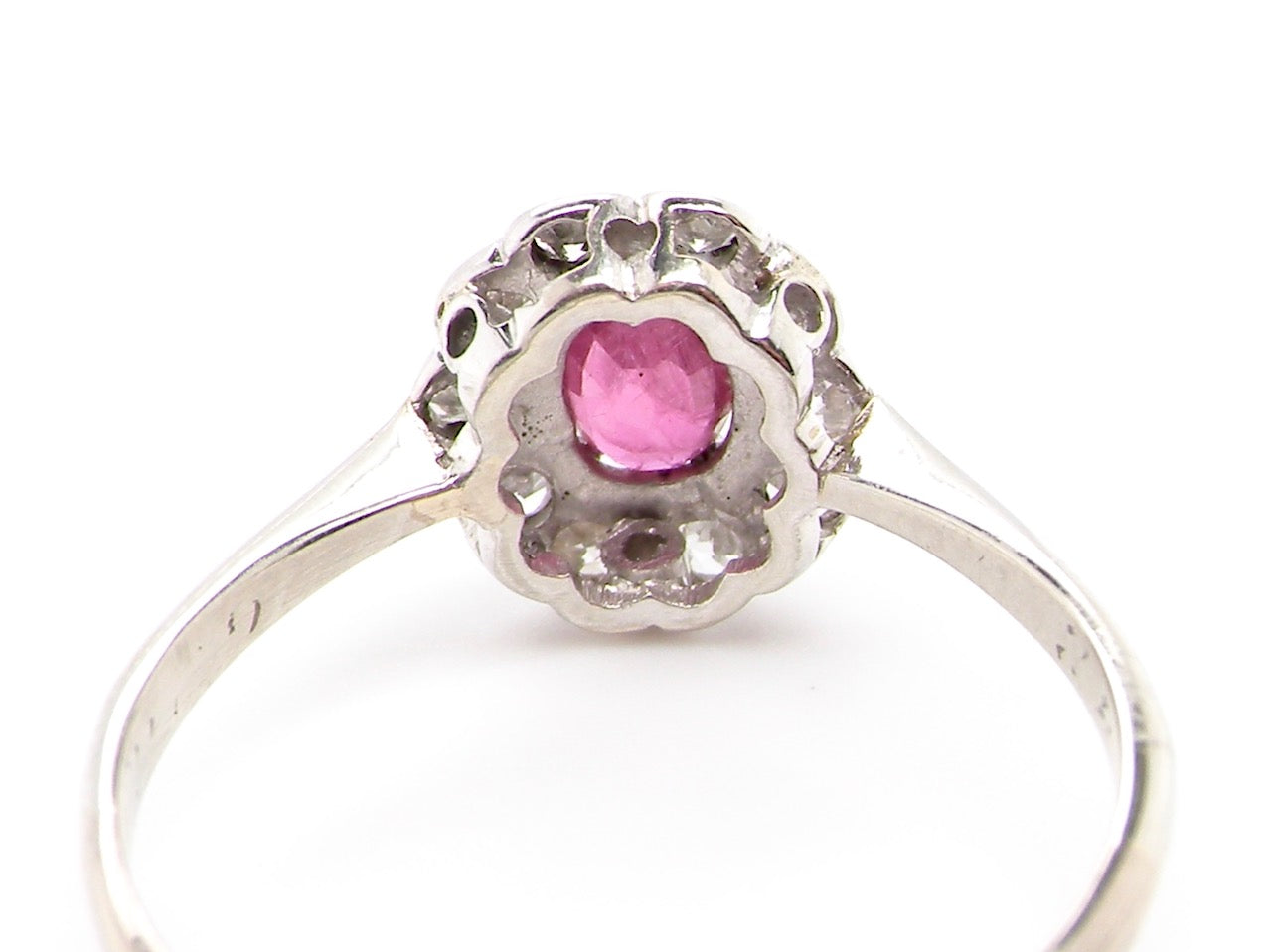 platinum ruby engagement ring
