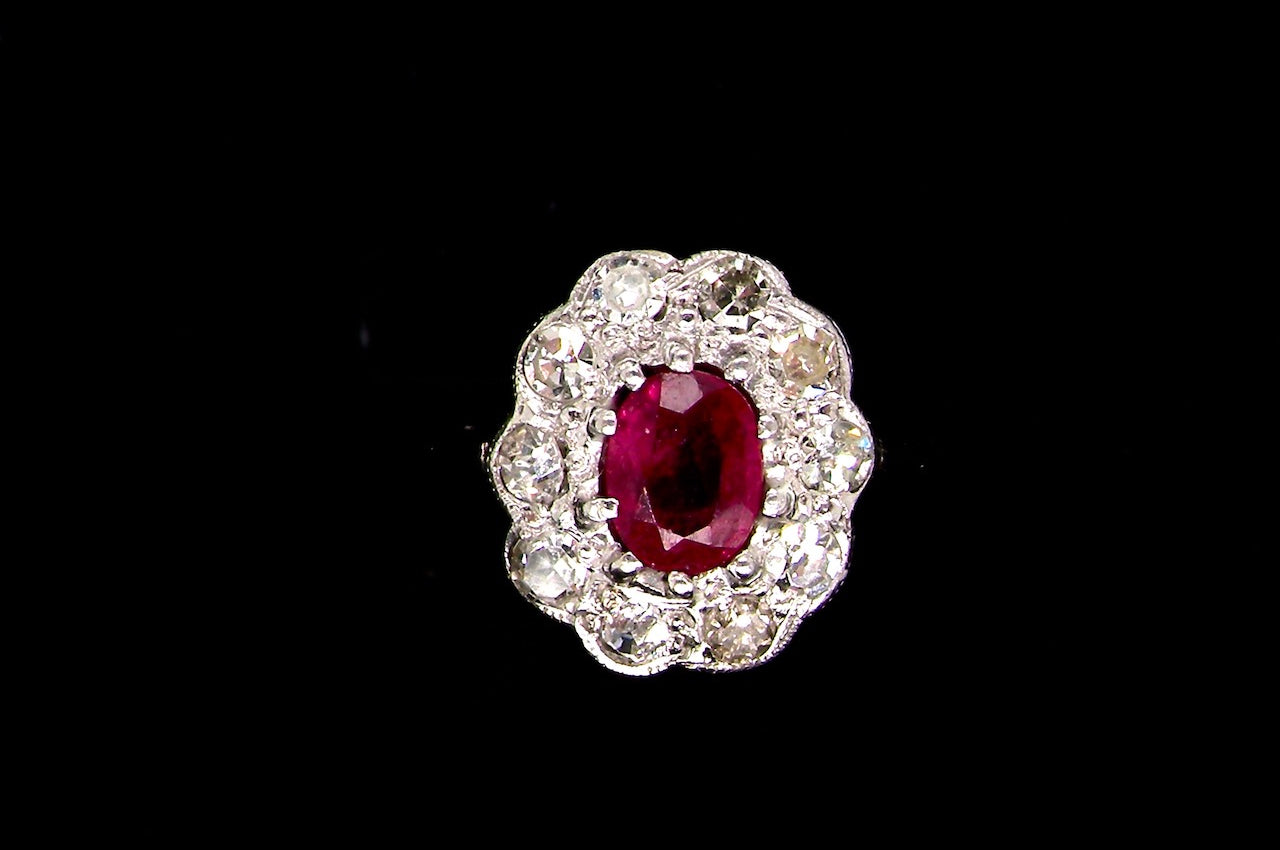 vintage ruby ring