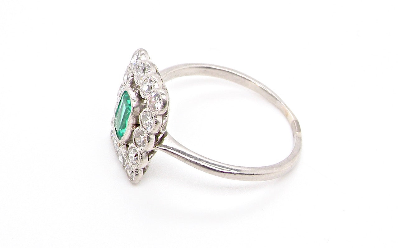 Art Deco cluster ring