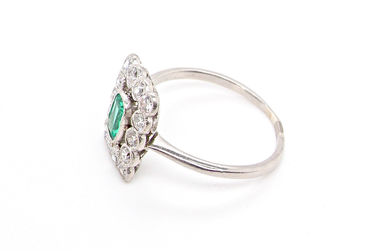 Art Deco cluster ring