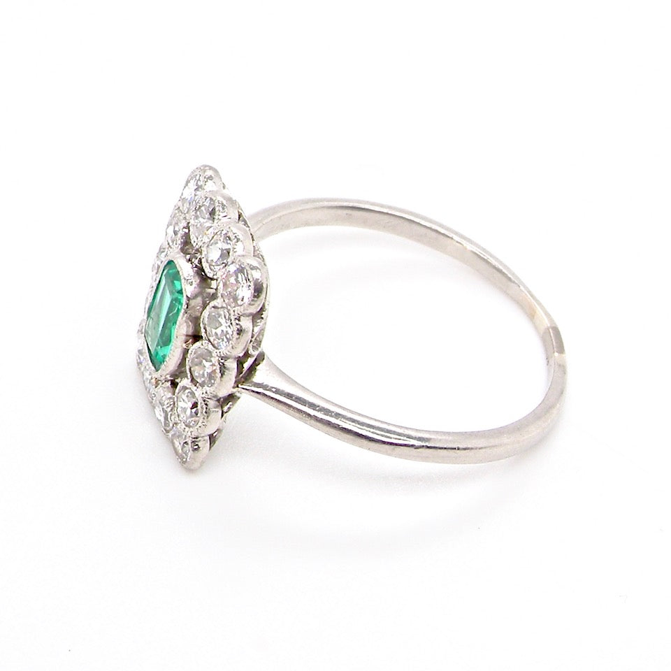 Art Deco cluster ring