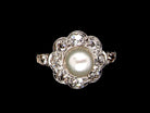 pearl and diamond cluster