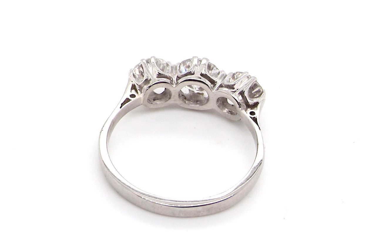 A platinum three stone