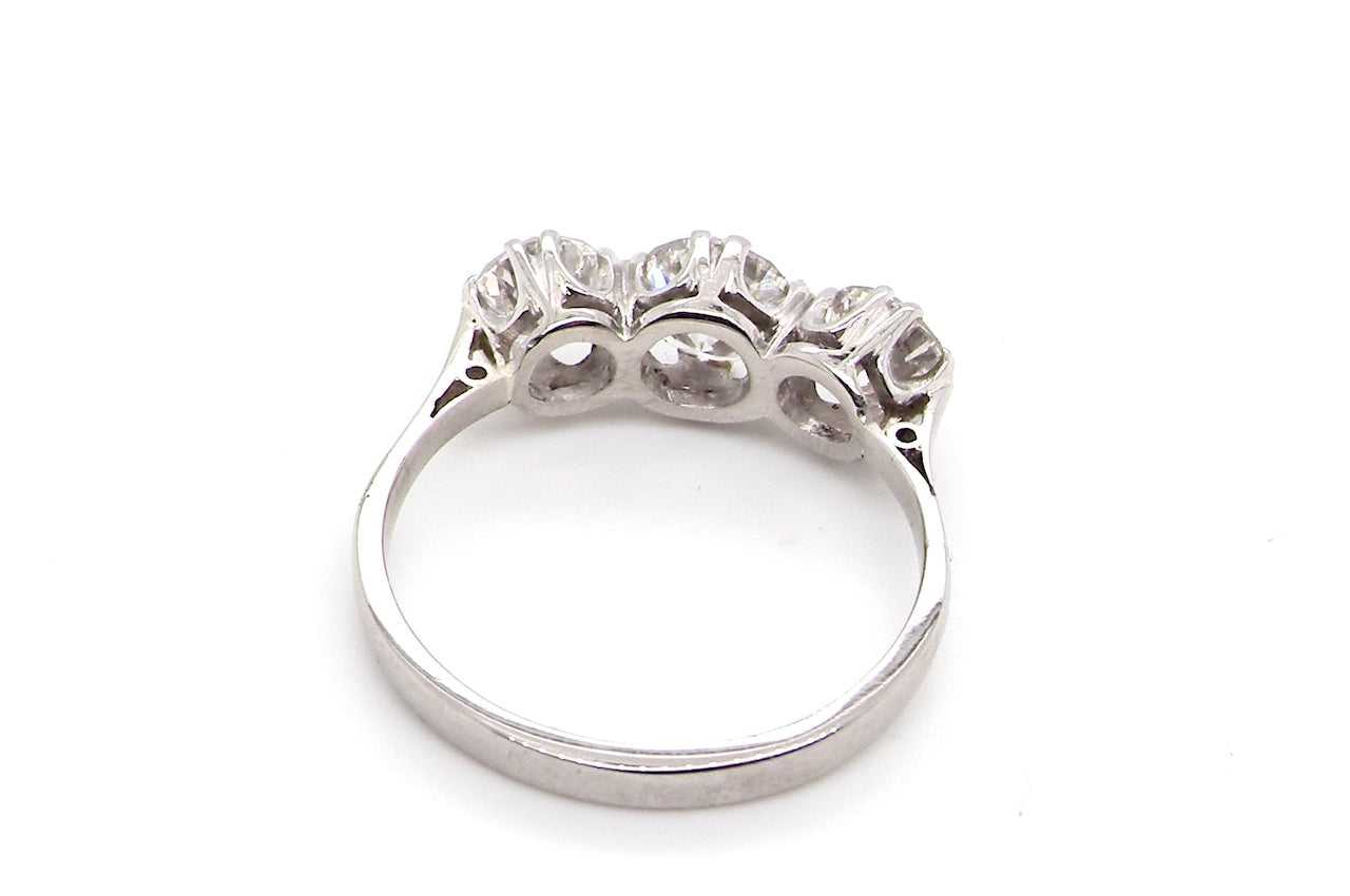 A platinum three stone
