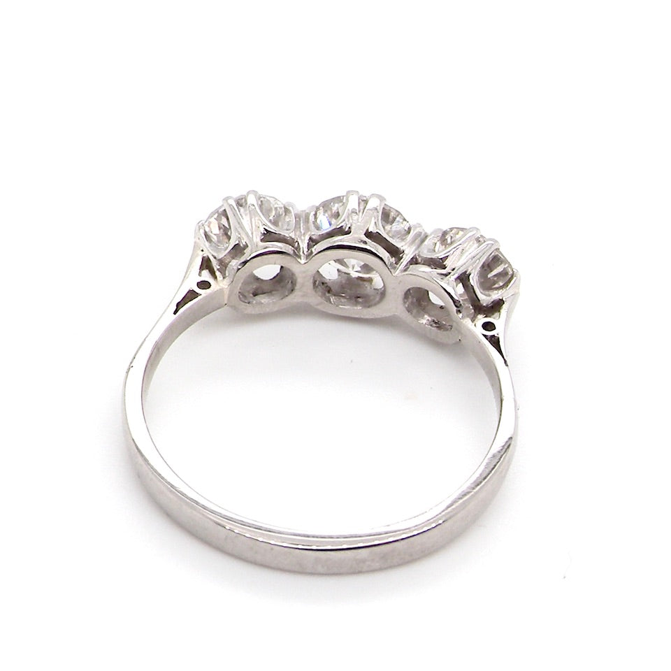 A platinum three stone