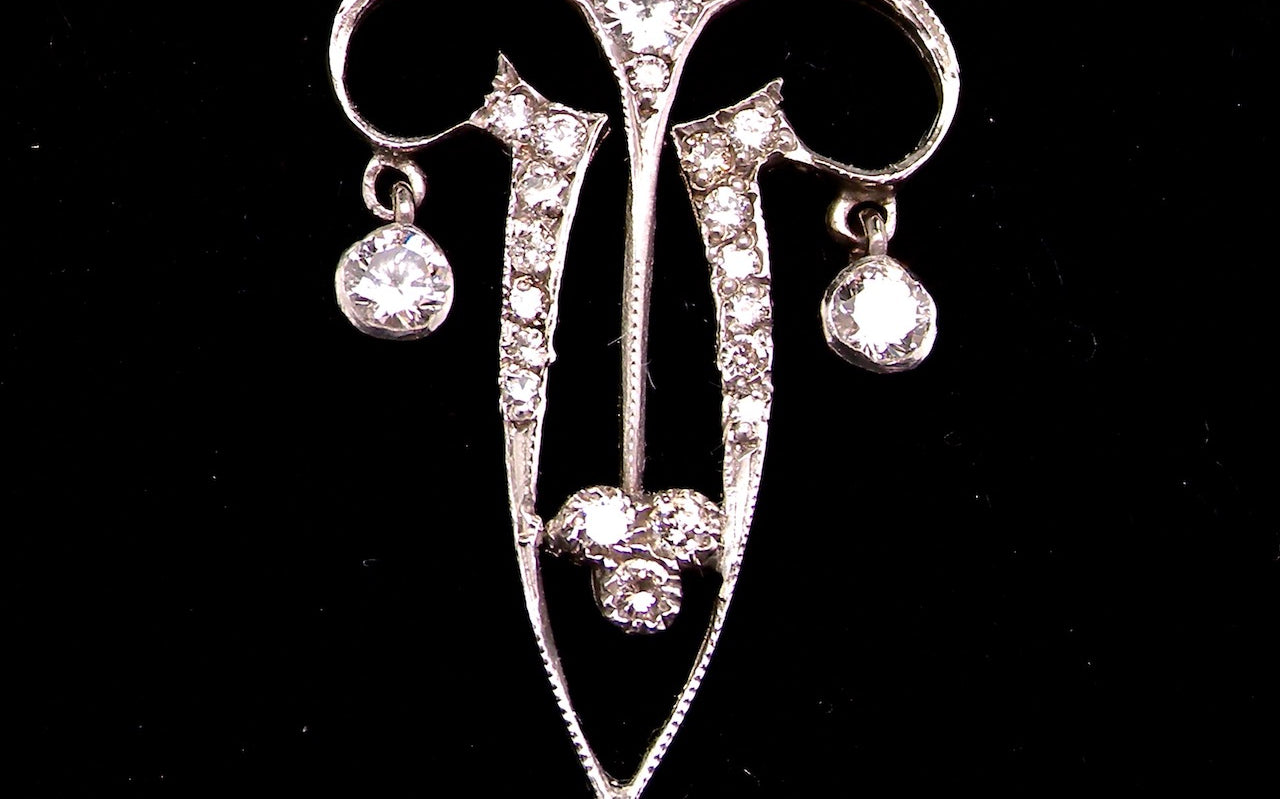 Antique Art Deco diamond pendant