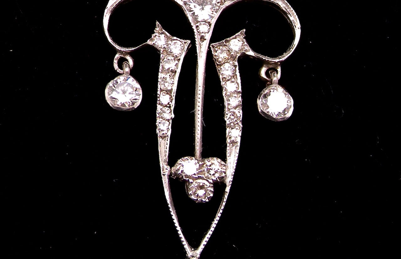 Antique Art Deco diamond pendant