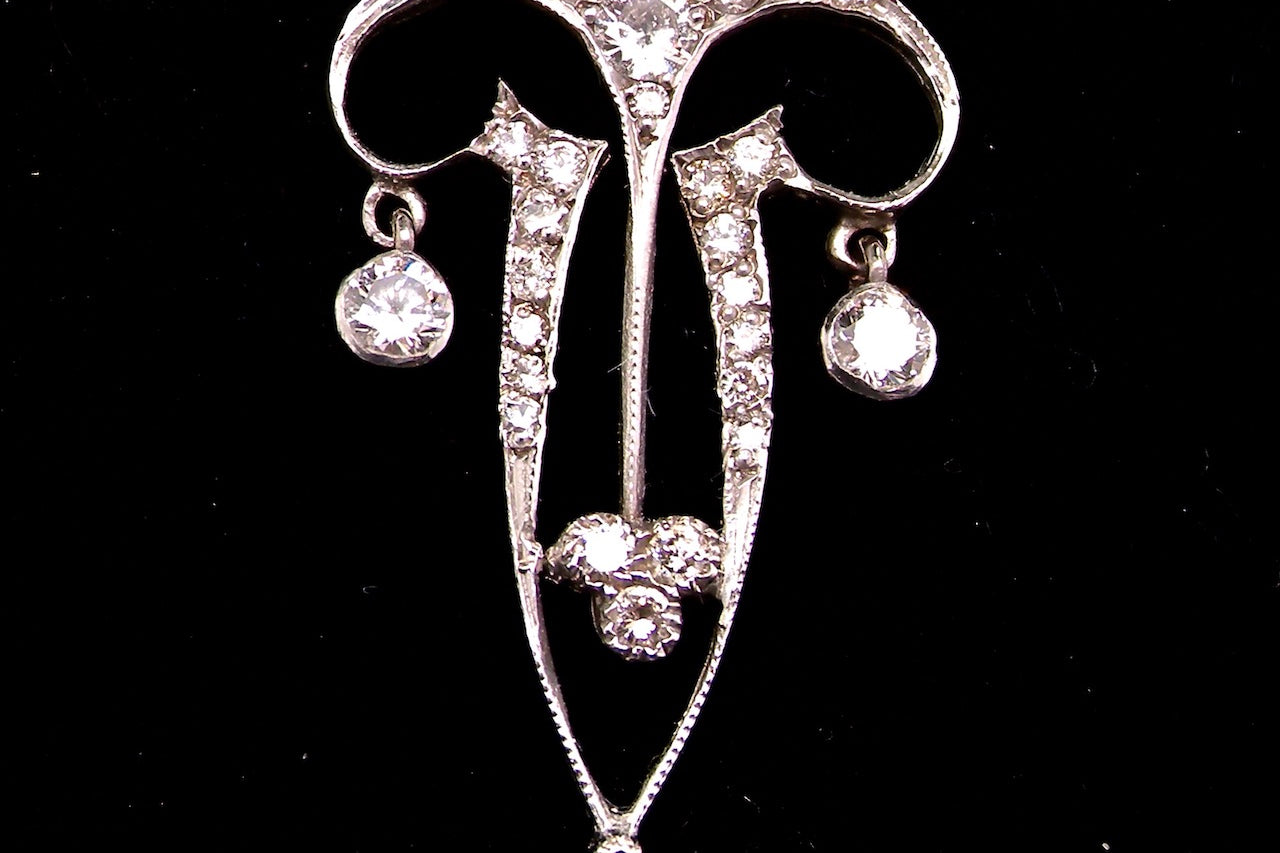 Antique Art Deco diamond pendant