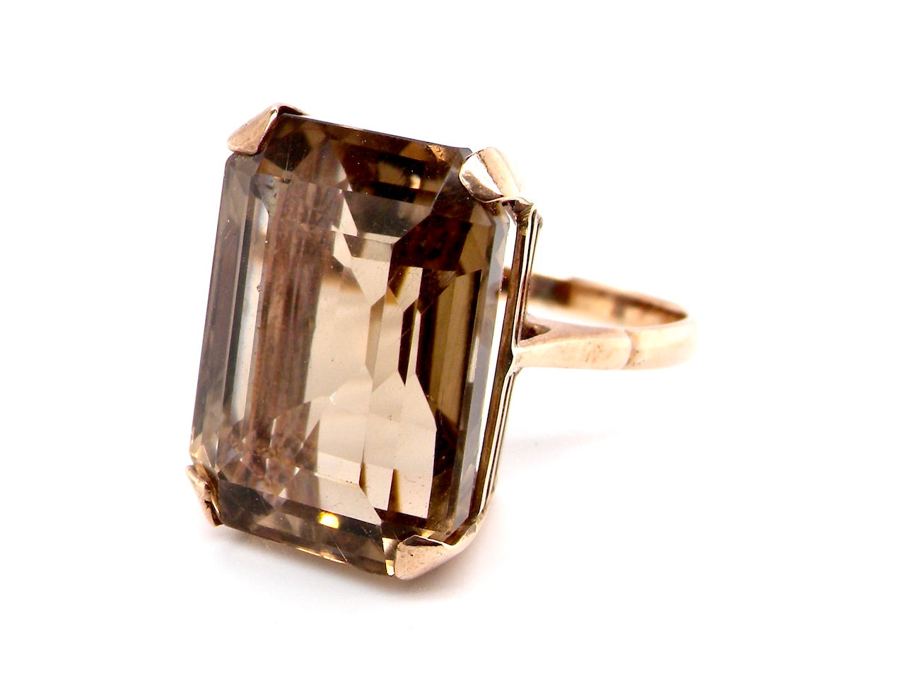 vintage smoky quartz ring