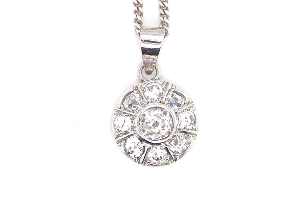 vintage diamond pendant