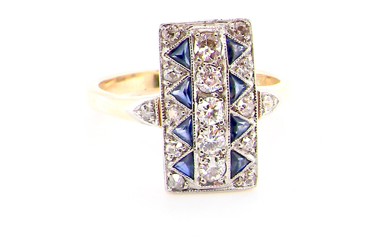 sapphire and diamond ring