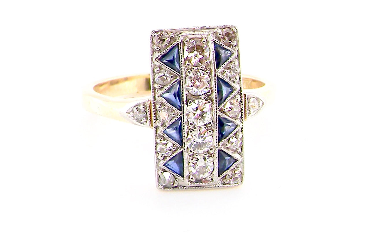 sapphire and diamond ring